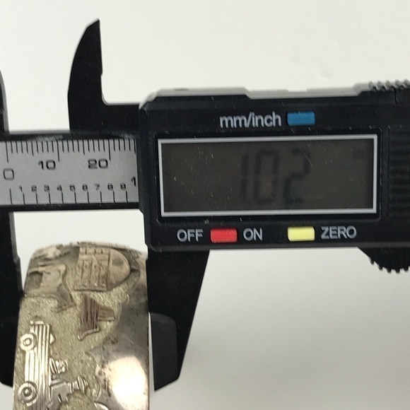 Navajo Indiana Sterling Silver 925 Storyteller Monument Valley Cuff - Picture 8 of 8